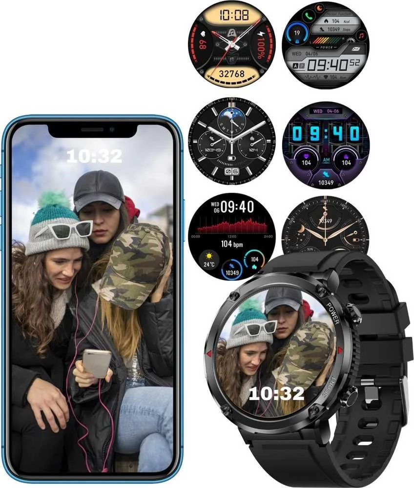 Išmanusis laikrodis MĘSKI GRAVITY GT21-2 - BLUETOOTH CALL, DODATKOWY PASEK (sg025b)