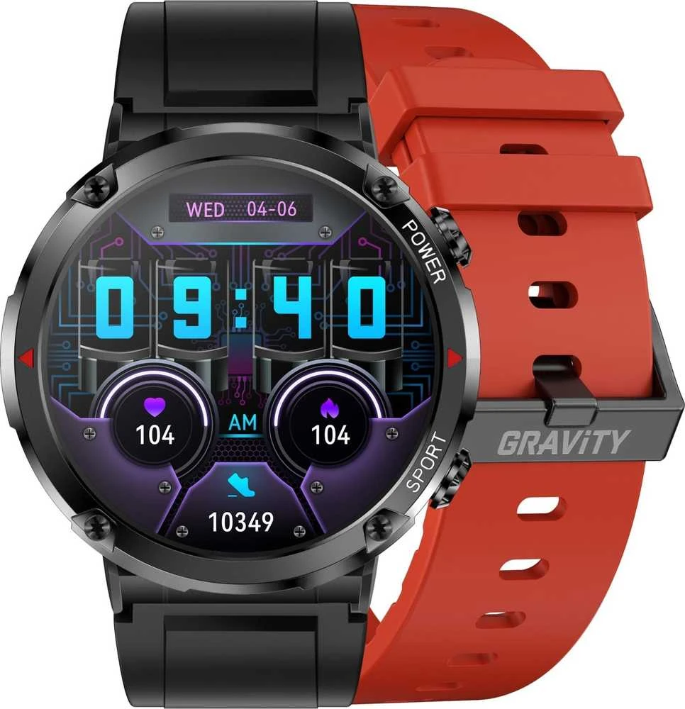 Išmanusis laikrodis MĘSKI GRAVITY GT21-6 - BLUETOOTH CALL, DODATKOWY PASEK (sg025f)