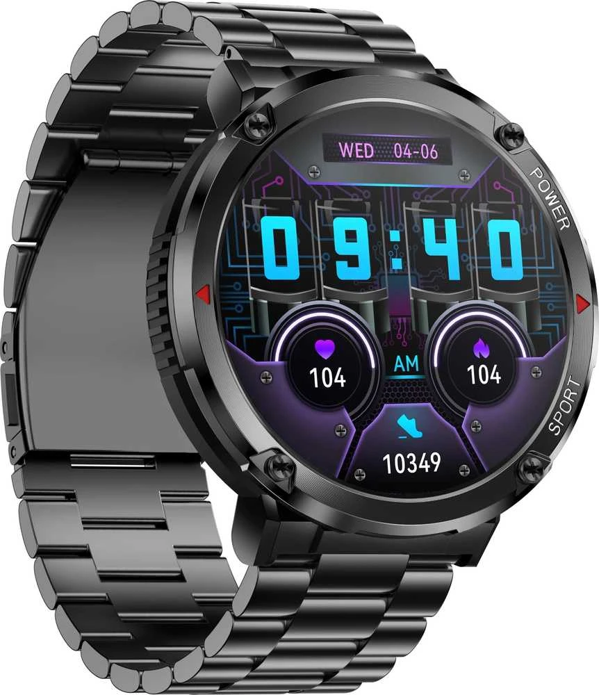GRAVITY GT21-1 VYRIŠKAS Išmanusis laikrodis - BLUETOOTH CALL, PAPILDOMAS DIRŽAS (sg025a)