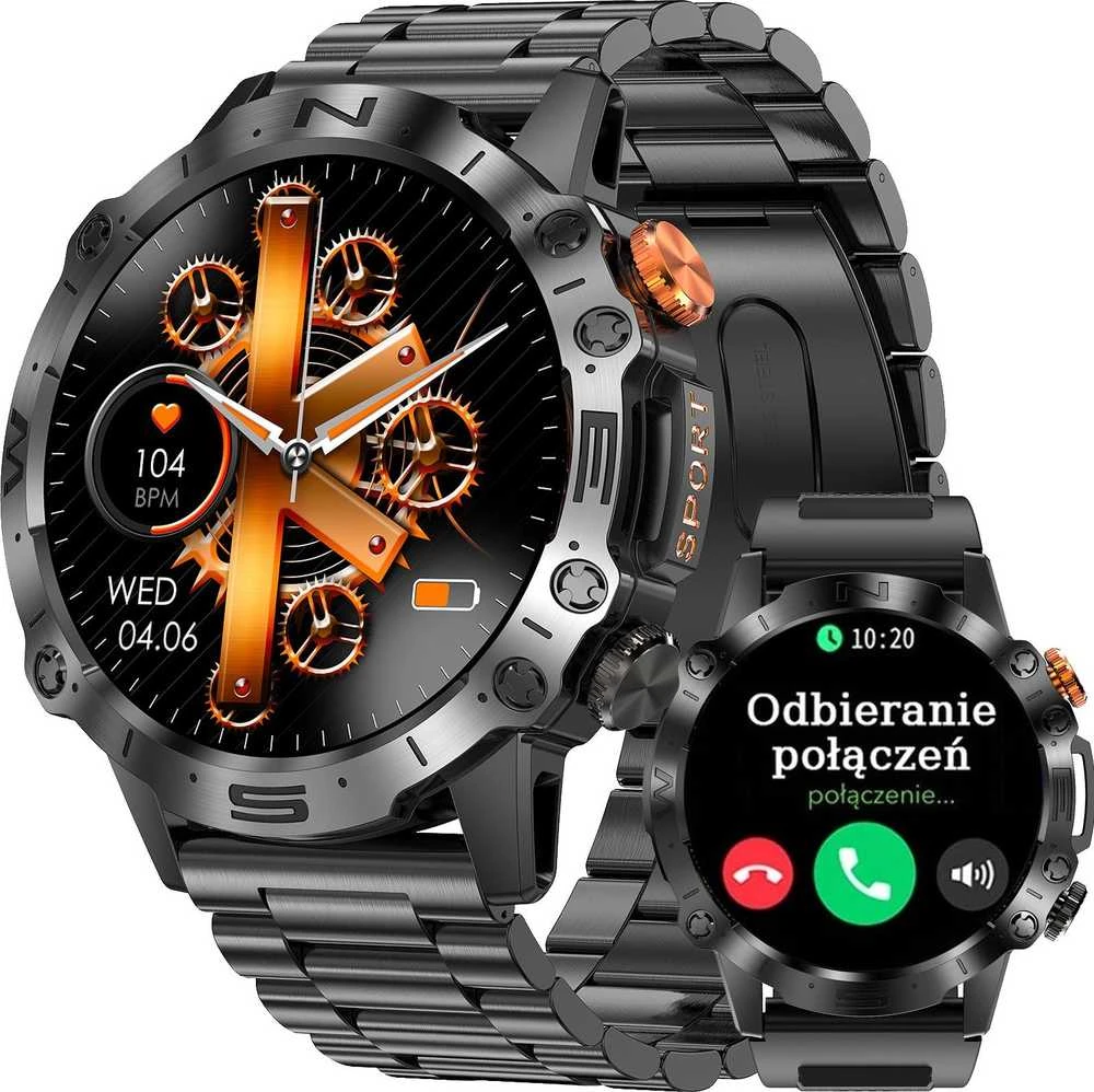 GRAVITY GT20-1 MEN'S Išmanusis laikrodis - AMOLED, ADDITIONAL BELT (sg024a)