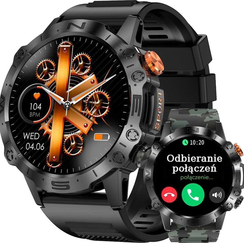 GRAVITY GT20-6 MEN'S Išmanusis laikrodis - AMOLED, ADDITIONAL BELT (sg024f)