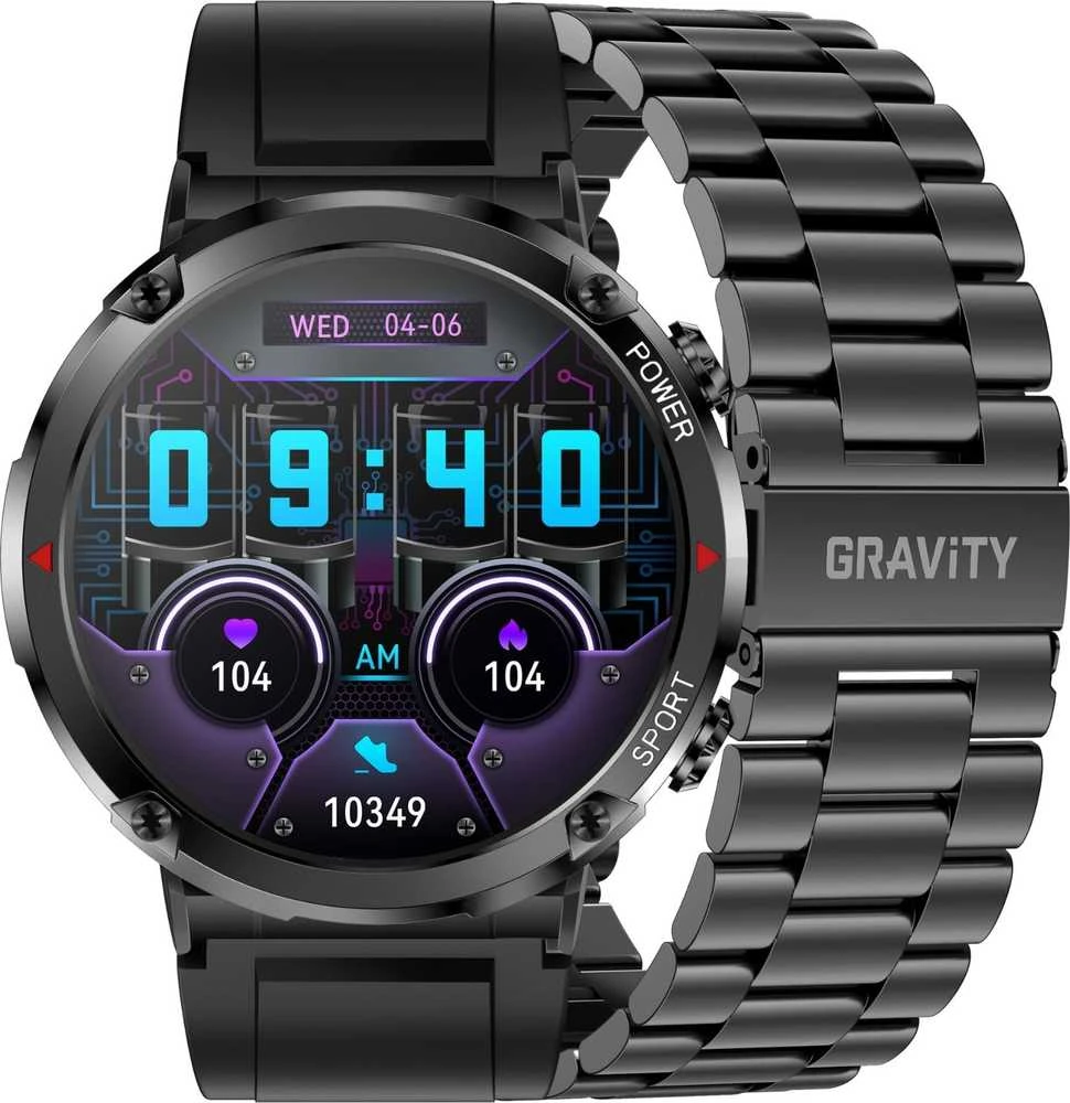 GRAVITY GT21-1 VYRIŠKAS Išmanusis laikrodis - BLUETOOTH CALL, PAPILDOMAS DIRŽAS (sg025a)