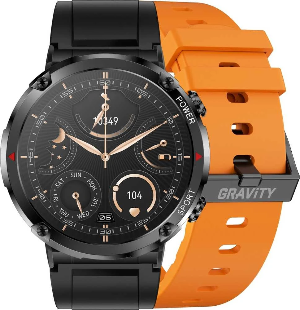 Išmanusis laikrodis MĘSKI GRAVITY GT21-2 - BLUETOOTH CALL, DODATKOWY PASEK (sg025b)