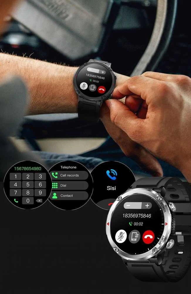 Išmanusis laikrodis MĘSKI GRAVITY GT21-7 - BLUETOOTH CALL, DODATKOWY PASEK (sg025g)