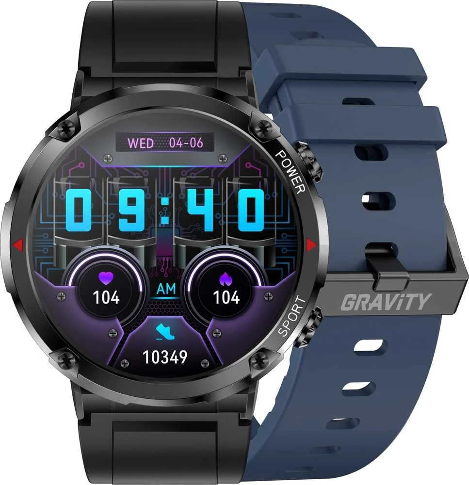 Išmanusis laikrodis MĘSKI GRAVITY GT21-5 - BLUETOOTH CALL, DODATKOWY PASEK (sg025e)