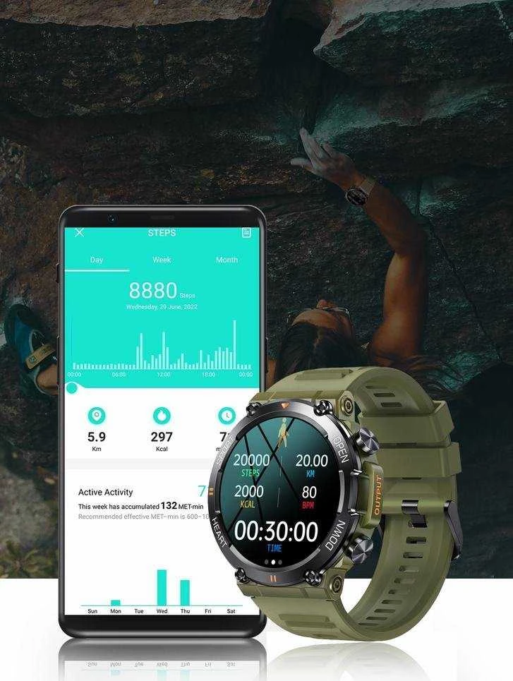Išmanusis laikrodis Gravity GT7-2 Pro, Juodos spalvos