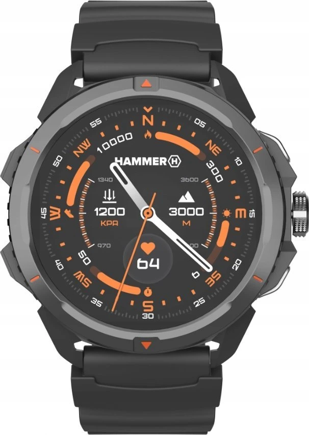 Išmanusis laikrodis „myPhone Hammer Watch 2“ juodas