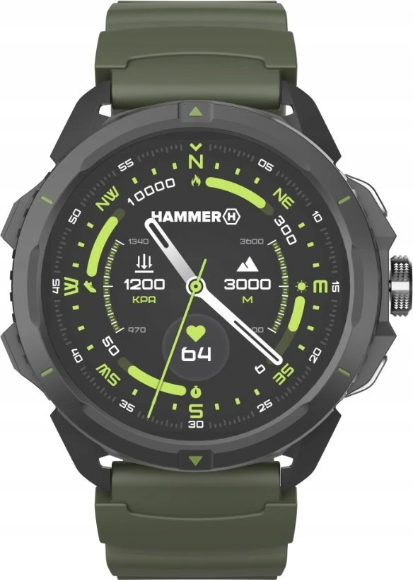 Išmanusis laikrodis „myPhone Hammer Watch 2“ karinis leidimas