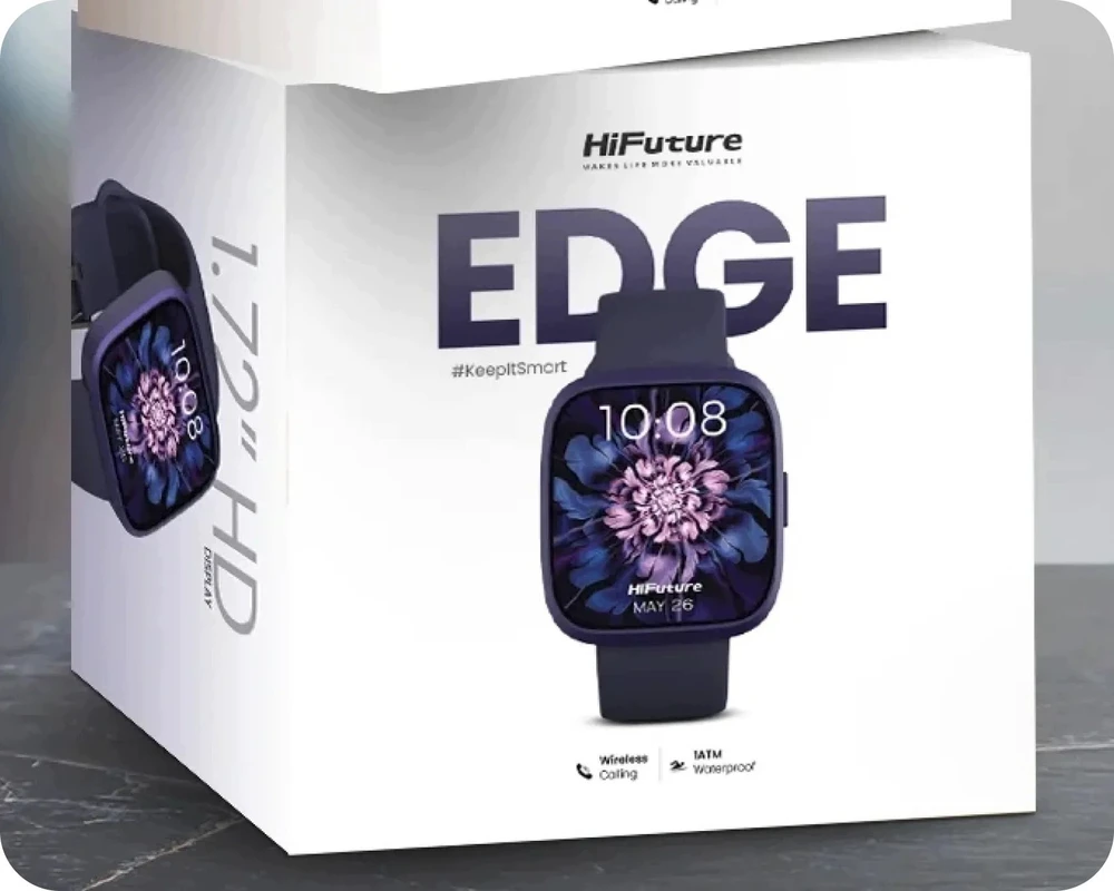 Išmanusis laikrodis „HiFuture Edge“ violetinis išmanusis laikrodis – „zegarek“