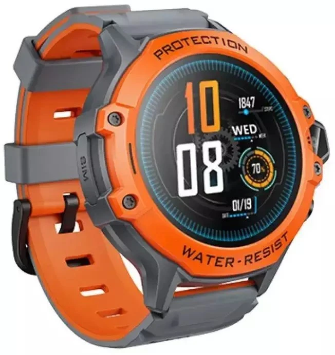 Išmanusis laikrodis for kids Hoco 1,28" 4G GPS with call function Y107 oranžinis