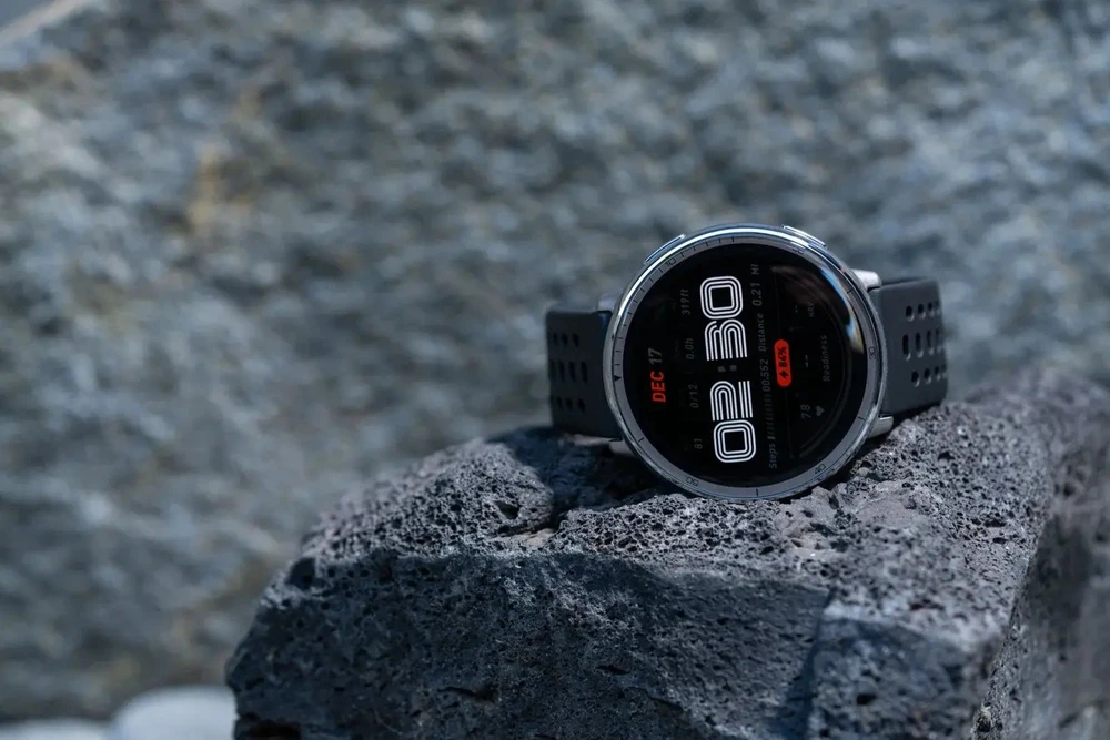 Išmanusis laikrodis - Amazfit Active 2, Sidabrinės spalvos korpusas su juodos spalvos odiniu diželiu