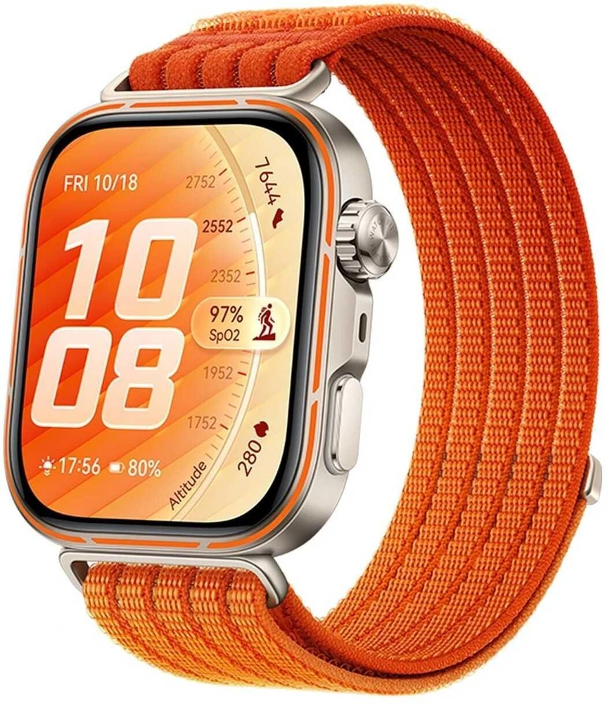 HUAWEI WATCH FIT 5 Pro Gradient Orange Nylon Strap