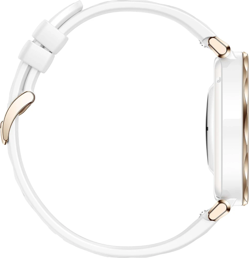 Išmanusis laikrodis Huawei Watch GT 5 Pro Active (42 mm), Sidabrinės spalvos korpusas su baltos spalvos dirželiu