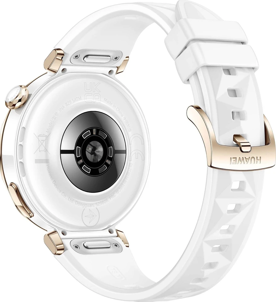 Išmanusis laikrodis Huawei Watch GT 5 Pro Active (42 mm), Sidabrinės spalvos korpusas su baltos spalvos dirželiu