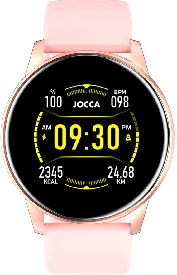 Išmanusis laikrodis Jocca Sport 2049R Laikrodis Krokomierz Pulsometr IP67 Rožinė