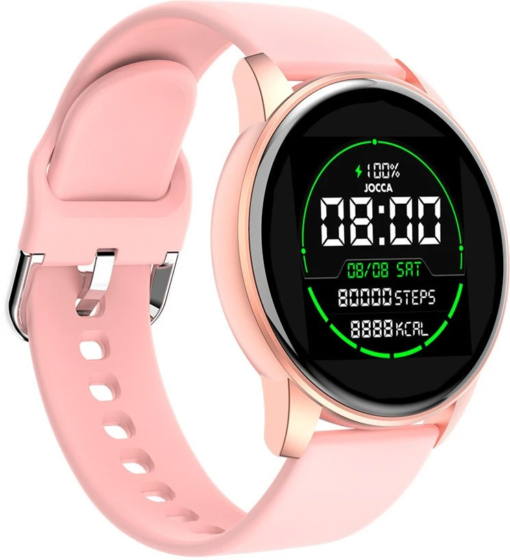 Išmanusis laikrodis Jocca Sport 2049R Laikrodis Krokomierz Pulsometr IP67 Rožinė