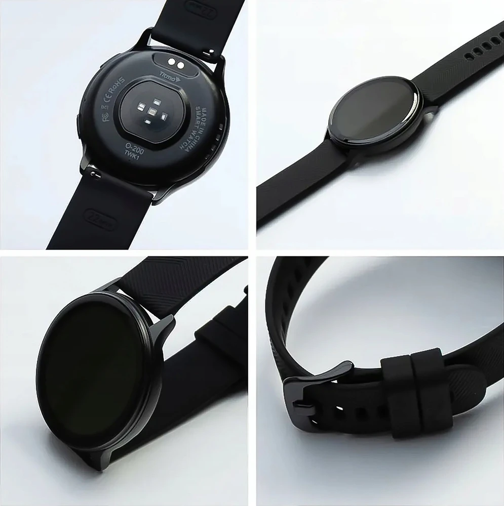 Išmanusis laikrodis TITMO O-200 (GPS, AMOLED, bluetooth call, silicone strap) juodas