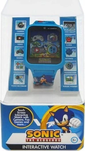Kids Licensing „Sonic“ išmanusis laikrodis su 10 funkcijų, SNC4055, mėlynas