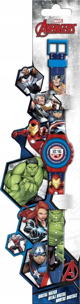 Išmanusis laikrodis Kids Euroswan Skaitmeninis Laikrodis Na Rękę Dziecięcy Dla Dziecka Avengers Hulk Ironman Thor / I858367 / Avg4818 / Avengers