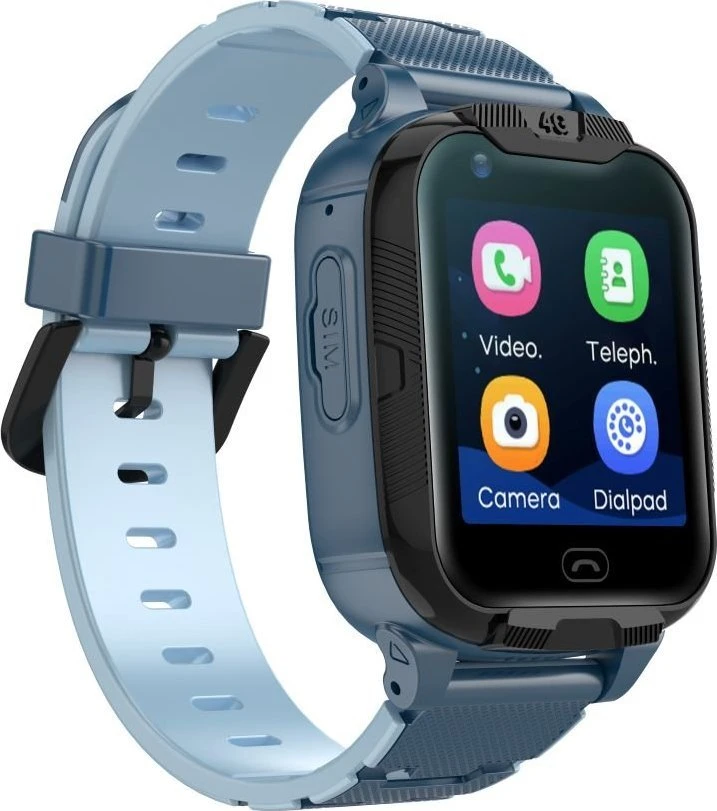 Išmanusis laikrodis Maxlife 4G GPS WiFi MXKW-350, Mėlynos spalvos