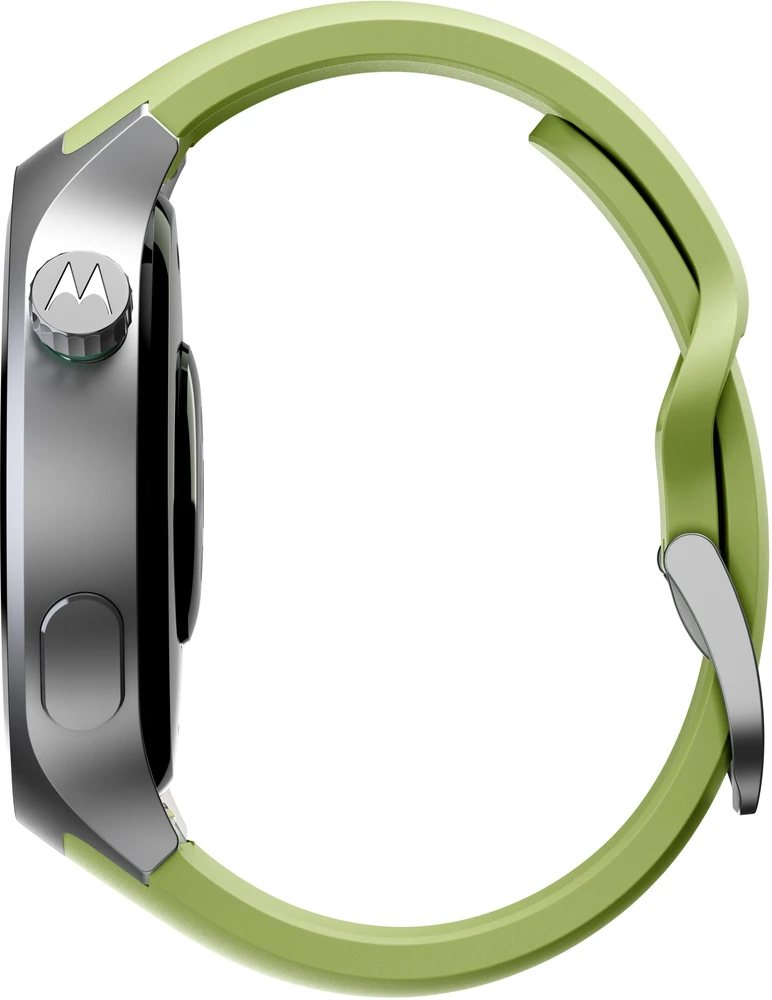 Išmanusis laikrodis Motorola Moto Watch 3.63 cm (1.43") OLED 47 mm Digital Jutiklinis ekranas Sidabrinis GPS (satellite)
