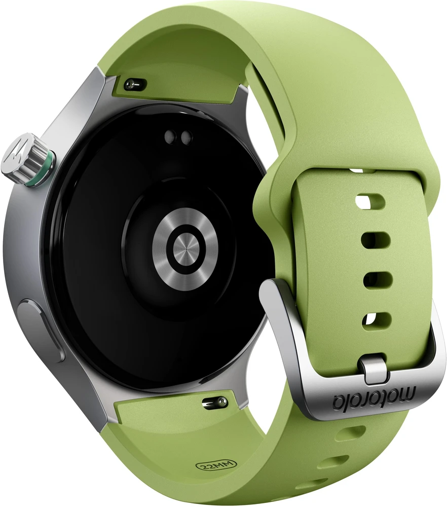 Išmanusis laikrodis Motorola Moto Watch 3.63 cm (1.43") OLED 47 mm Digital Jutiklinis ekranas Sidabrinis GPS (satellite)