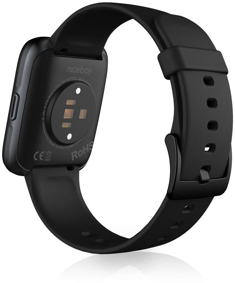 Išmanusis laikrodis Carruzzo Niceboy GTX GPS 4,52 cm (1.78″) AMOLED Skaitmeninis 368 x 448 pikseliai Lietimui jautrus ekranas Juoda GPS (palydovinis)