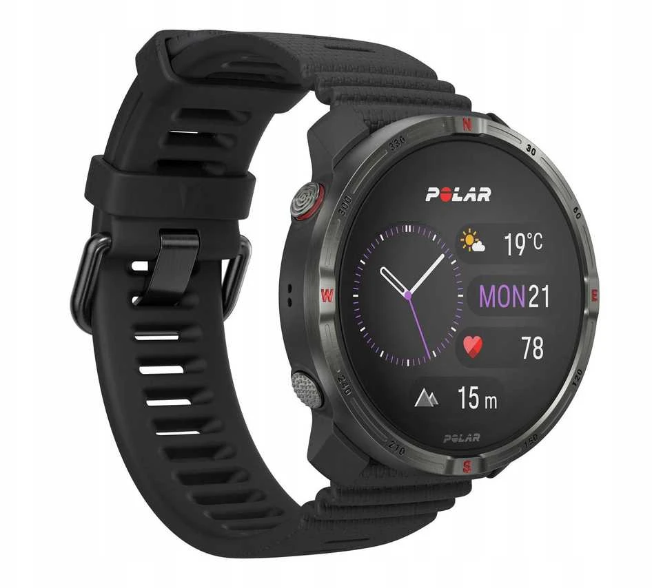 Išmanusis laikrodis Polar Grit X2 Juodas S-L