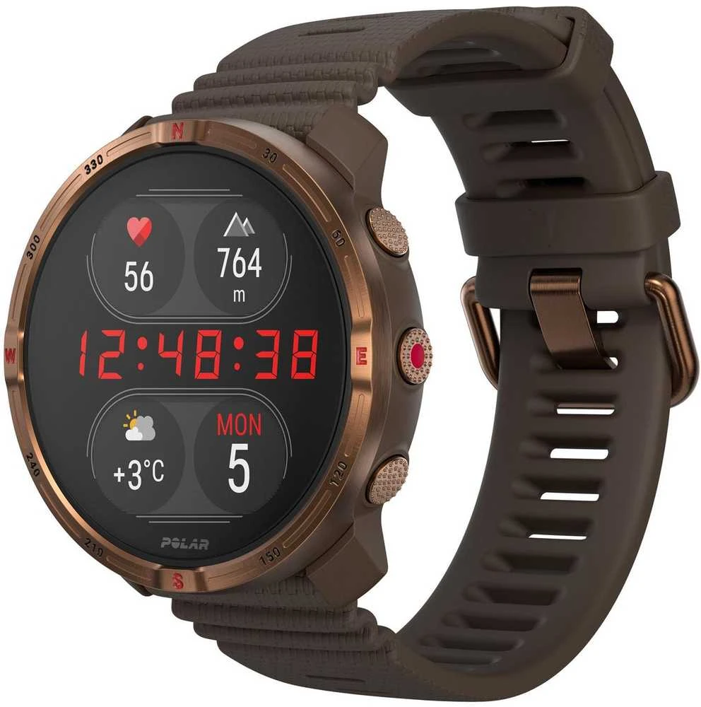 Išmanusis laikrodis Polar Grit X2 rudas-vario S-L