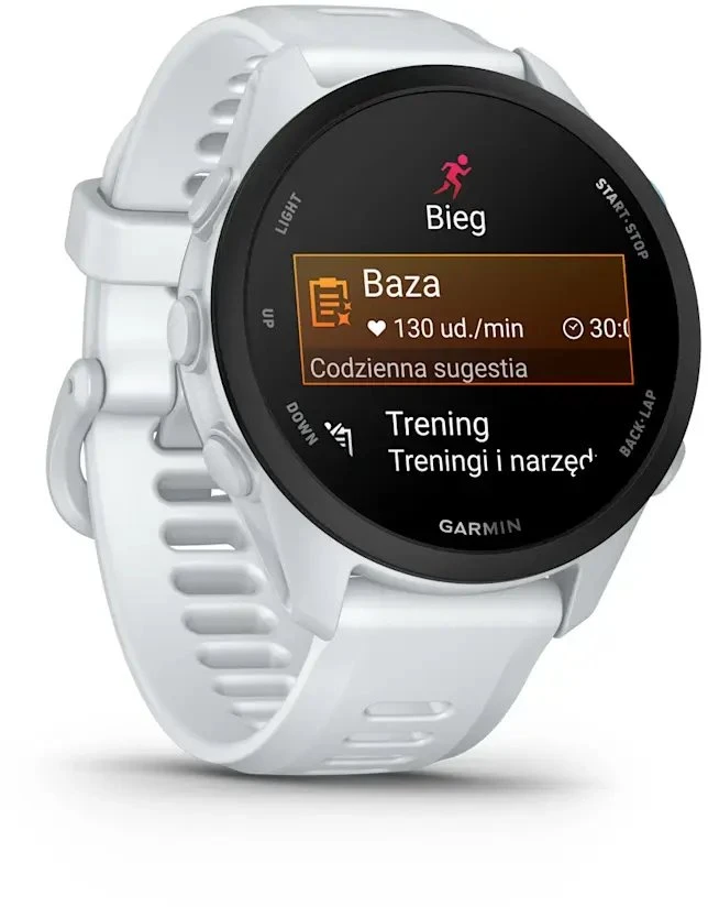 „Garmin Forerunner 70“ išmanusis laikrodis, baltos spalvos
