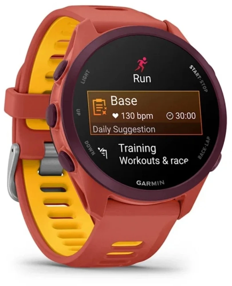 Išmanusis laikrodis Garmin Forerunner 170 Music, Raudona Rožinė with Raudona Rožinė/Mango Band