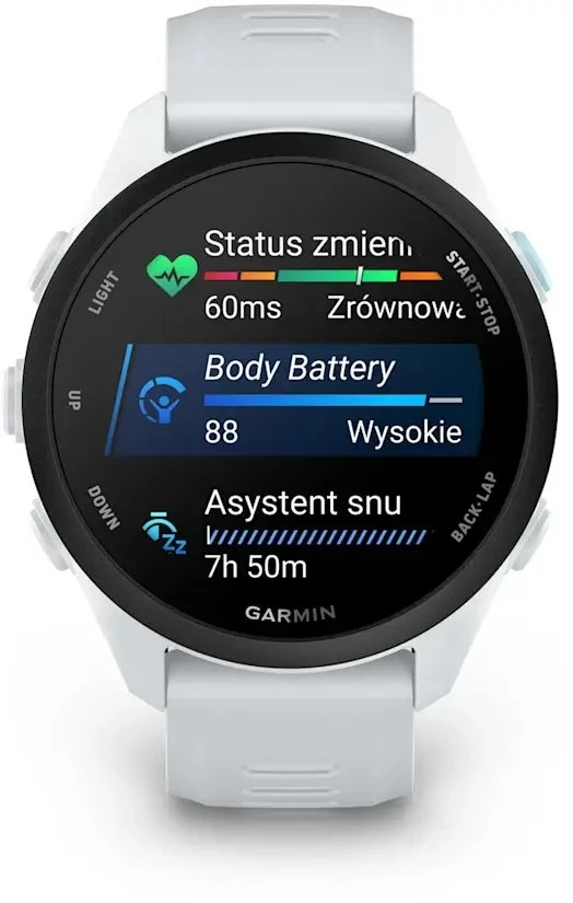 „Garmin Forerunner 70“ išmanusis laikrodis, baltos spalvos
