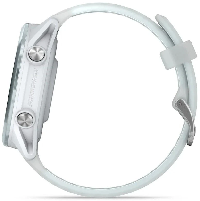 Išmanusis laikrodis Garmin Forerunner® 570 - 42mm Melsvos spalvos aliuminis su permatomu baltojo akmens / melsvos spalvos dirželiu