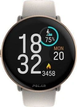 Išmanusis laikrodis Polar Ignite 3,  S-L dydžio, Aukso spalvos korpusas su pilkos spalvos silikoniniu dirželiu