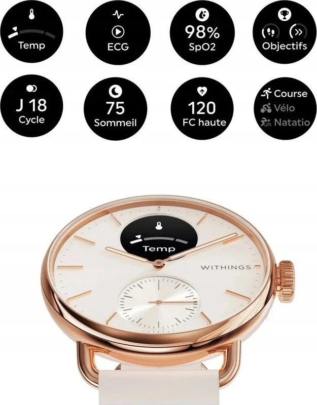 Withings ScanWatch 2/ 38mm Išmanusis laikrodis
