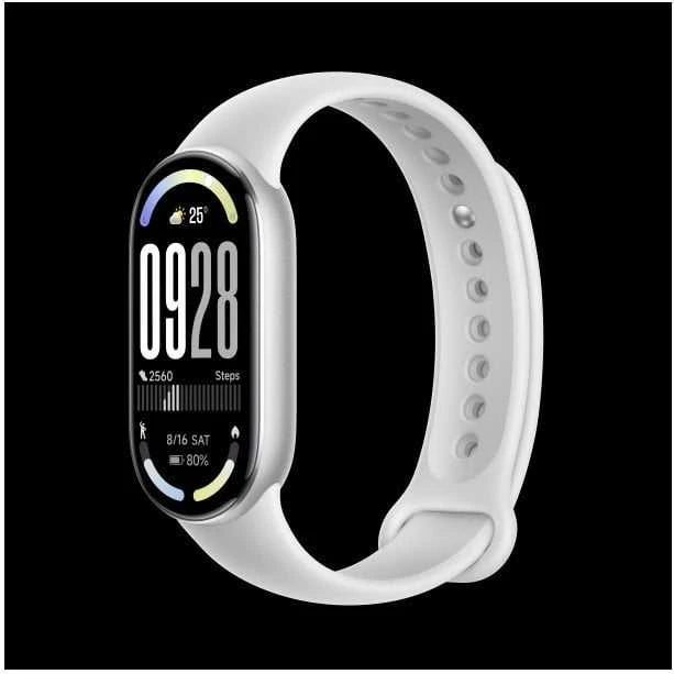 Išmanusis laikrodis Išmanioji apyrankė Xiaomi Smart Band 10 Glacier Sidabrinis spalvos