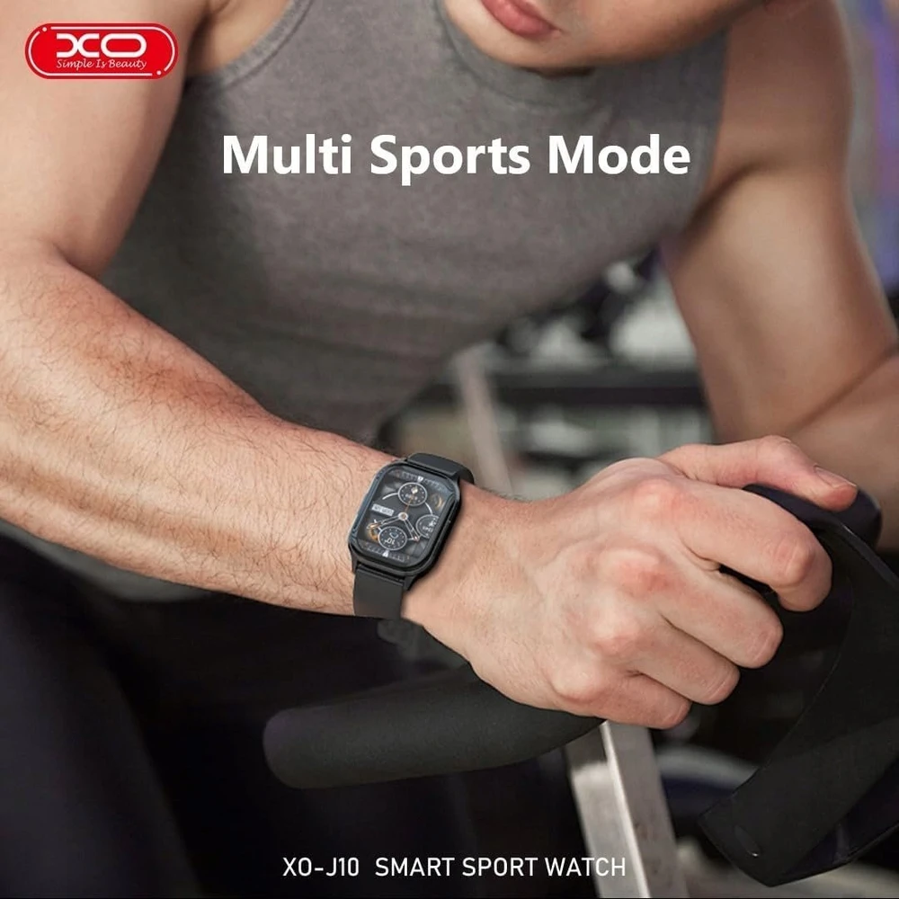 XO išmanusis laikrodis J10 Amoled juodas