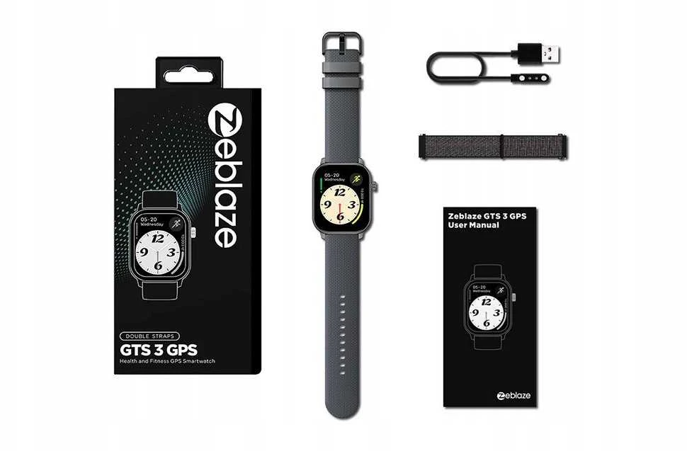 „Zeblaze GTS 3“ GPS išmanusis laikrodis (pilkos spalvos)