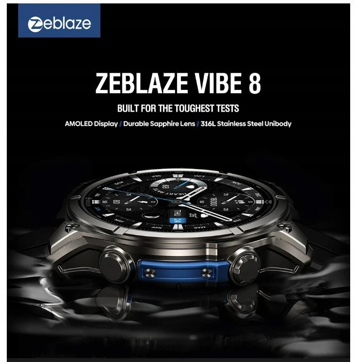 Išmanusis laikrodis Zeblaze Vibe 8 Abyss (Juodas)