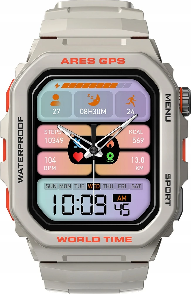 Zeblaze Ares GPS išmanusis laikrodis (baltas)