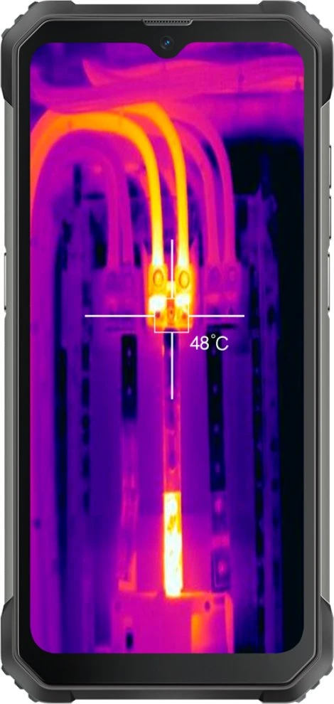 Blackview Rugged BL8800 Dual 5G Pro 6.58" FHD+IPS 1080x2408 8GB/128GB, MT6833V aštuonių branduolių procesorius 2.2GHz, 16MP priekinė/5MP+50MP galinė kamera FLIR terminė kamera Baterija 8380mAh C tipo Android 11 Pirštų atspaudų skaitytuvas Dviguba SIM kortelė SD kortelės lizdas NFC Nėra įkroviklio MIL-STD-810H Juodas