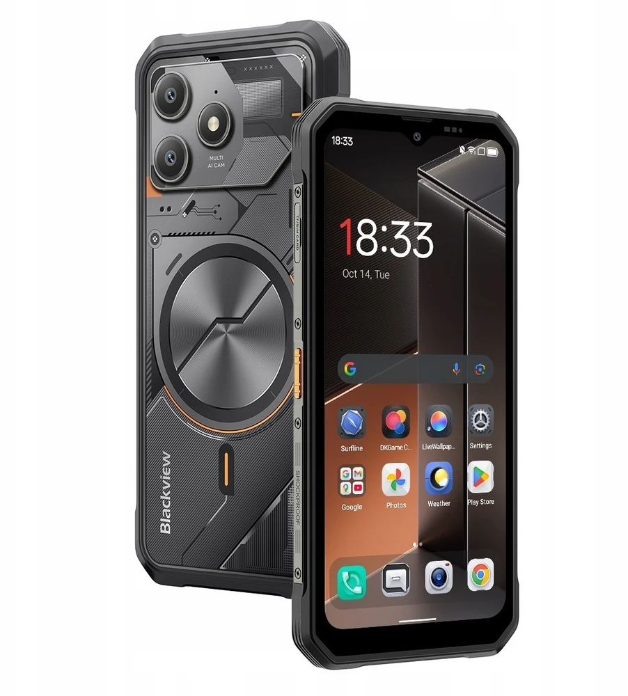 Išmanusis telefonas Blackview FORT100 4G 8/128GB Juodas (FORT100 8/128 Juodas)