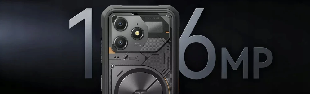 Išmanusis telefonas Blackview FORT100 4G 8/128GB Juodas (FORT100 8/128 Juodas)