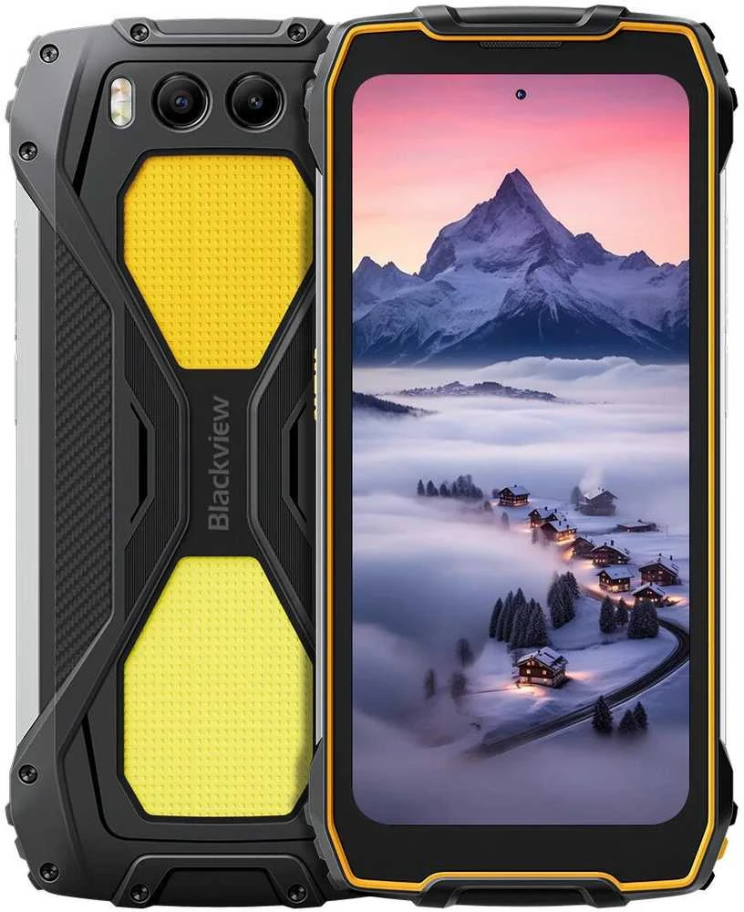 Blackview BV7300 LTE 6.67" HD+IPS 720x1604 90Hz Corning 5th MT6769V Aštuonių branduolių 2.0GHz 6+256GB CAM Priekinė 32MP Galinė 50+20MP Naktinio matymo kamera IP68/IP69K/MIL-STD-810H NFC 15000mAh Be įkroviklio Dvigubos stovyklavimo lemputės Geltona