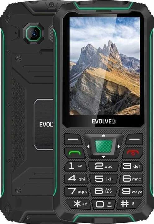 Mobilusis telefonas Evolveo StrongPhone W4 neperšlampamas wytrzymały telefon Dual SIM juoda-žalia
