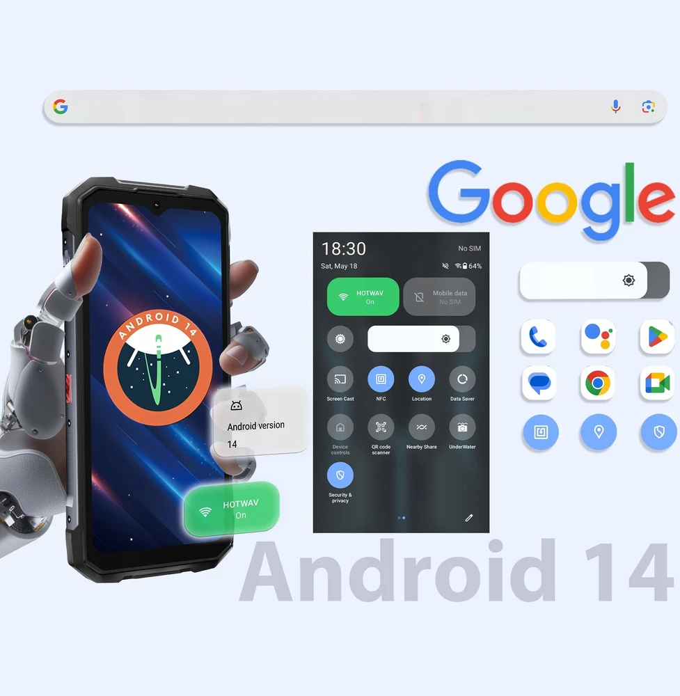 HOTWAV Hyper 7 Pro smartphone (juodas)