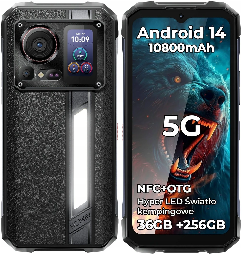 HOTWAV Hyper 7 Pro smartphone (juodas)