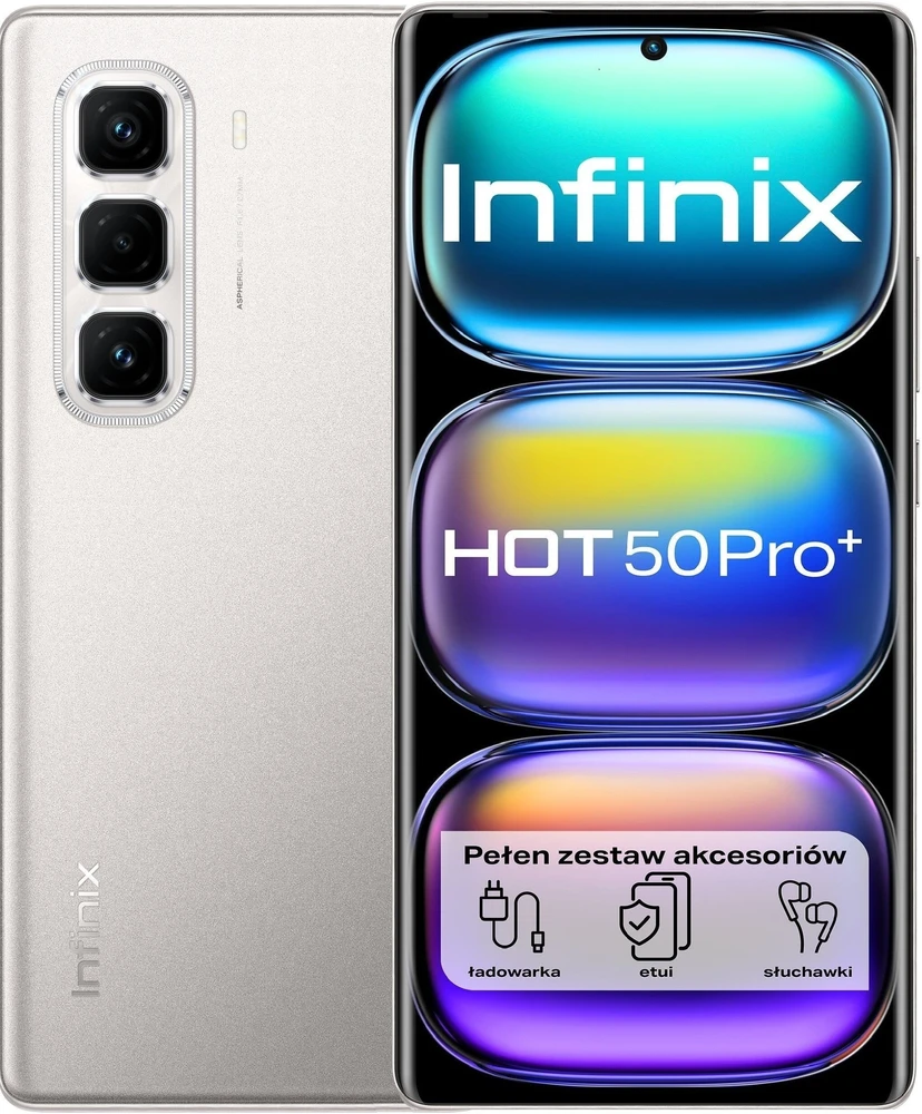 Išmanusis telefonas Infinix HOT 50 Pro+ 8/256GB titano pilka