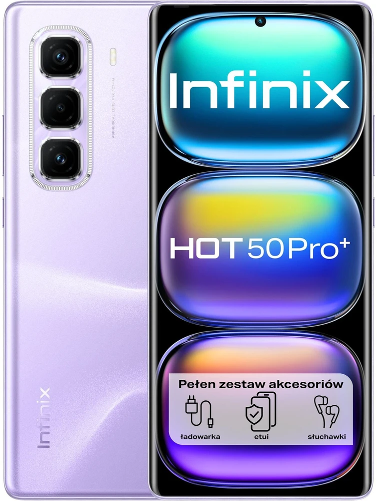 Išmanusis telefonas Infinix Hot 50 Pro+ 8/256GB Violetinis (X6880PR)