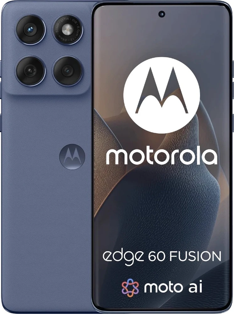 „Motorola edge 60 fusion“ 16,9 cm (6,67 colio) dviejų SIM kortelių „Android 15“ 5G USB C tipo 8 GB 256 GB 5200 mAh Pilkas